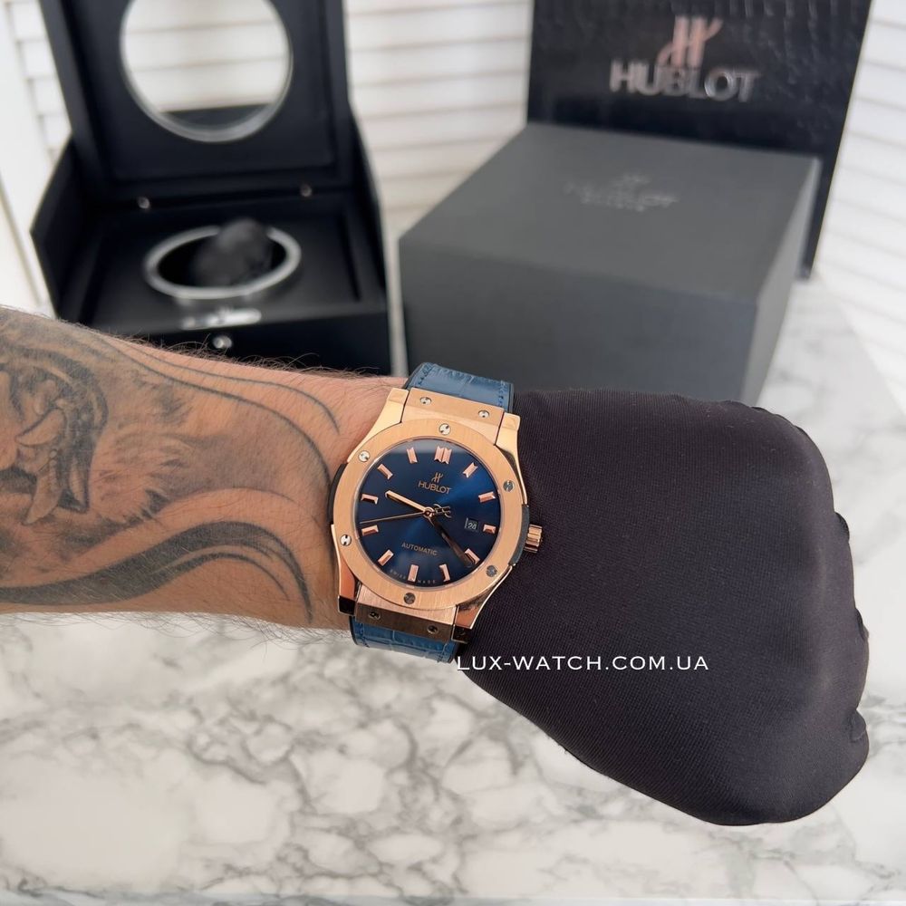 Крутые мужские брендовые часы синие