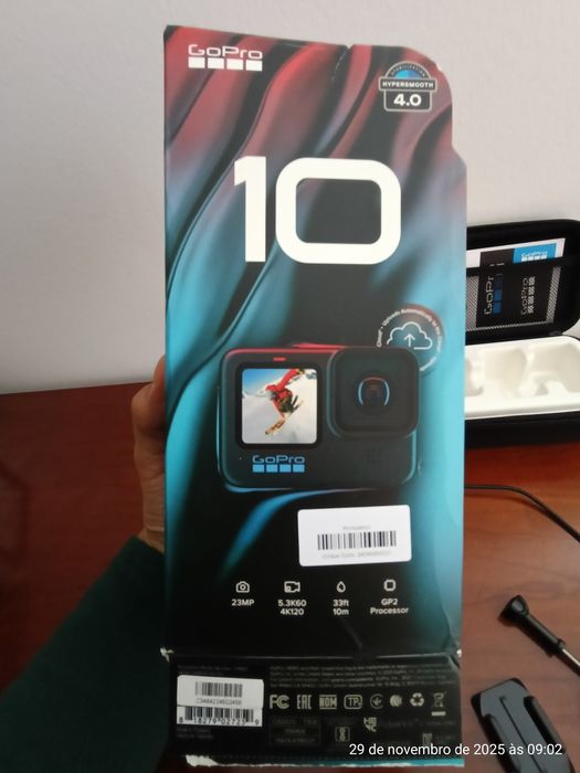 GoPro 10 Black + cartão 128gb