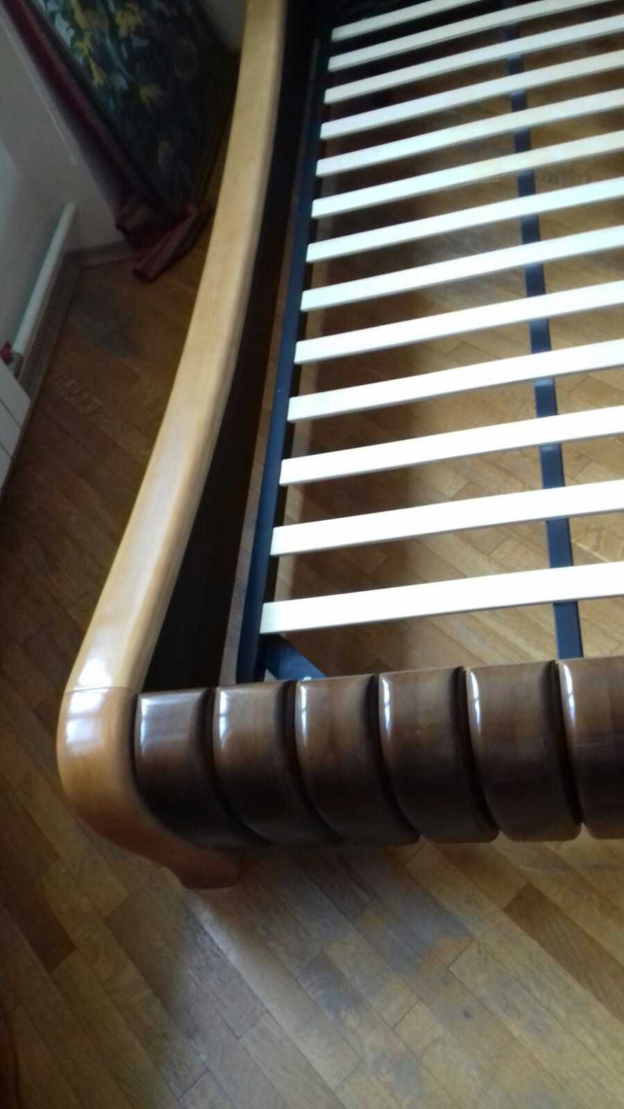 Ексклюзивне дерев’яне ліжко (масив) + якісний матрац.