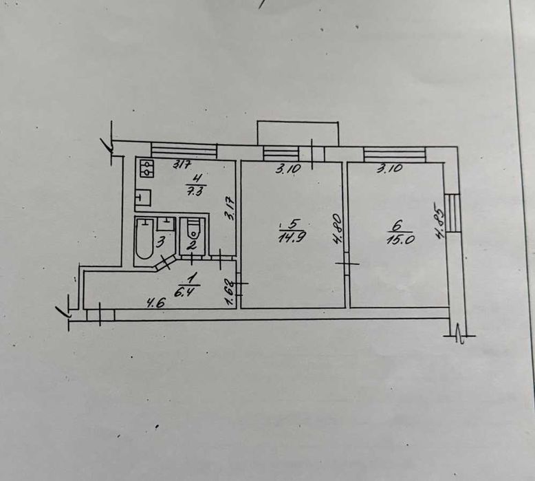Пропоную до продажу 2-кімнатну квартиру з сучасним ремонтом в Каневi