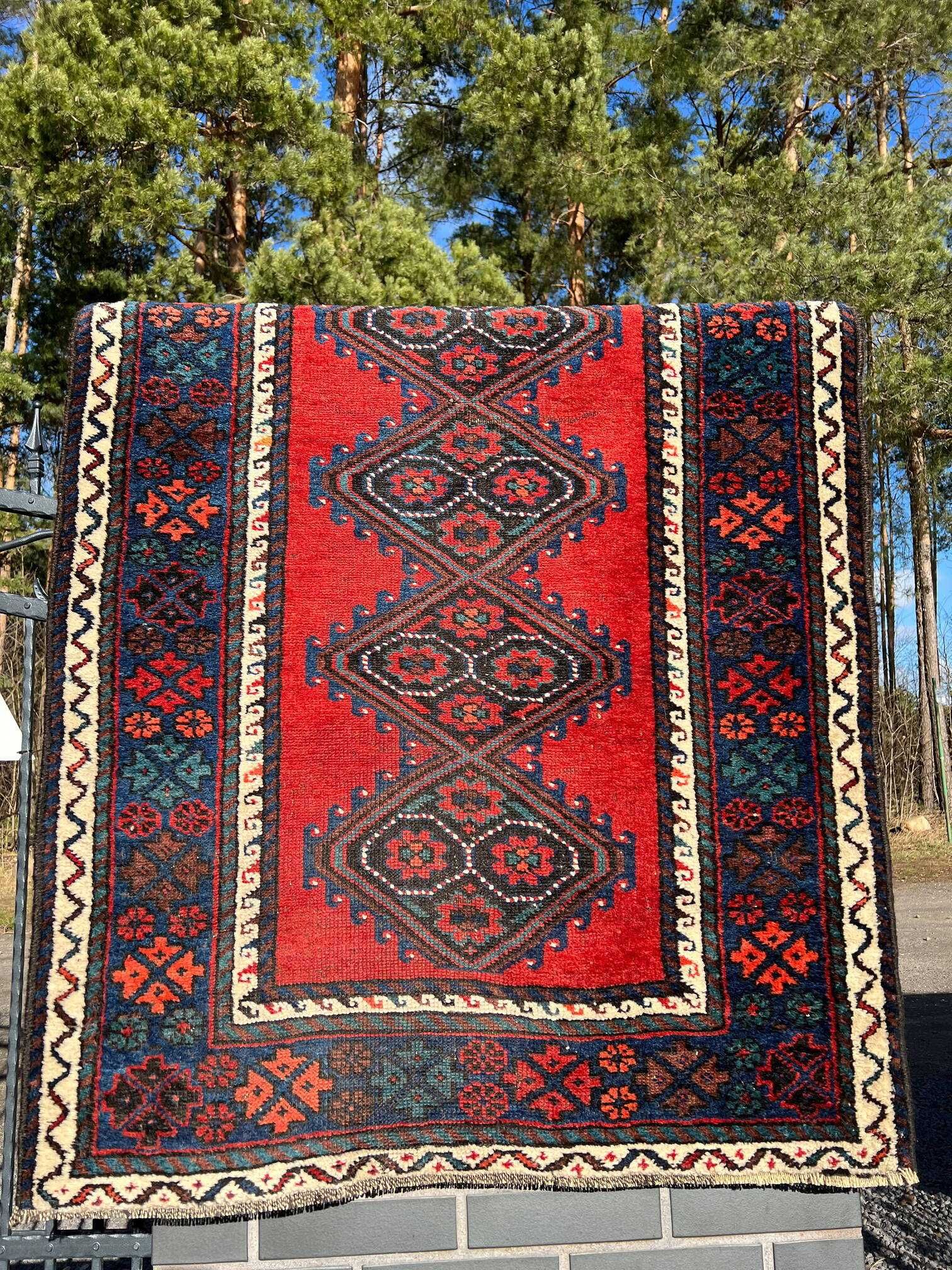Antyczny dywan perski Iran Afshar 192x107 galeria 8 tys