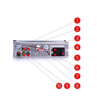 Radio 1Din 4.1" Usb Microsd Sd Bluetooth