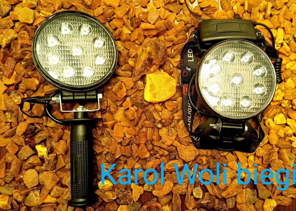 Głęboka! Lampa na bursztyn szczelna z włącznikiem