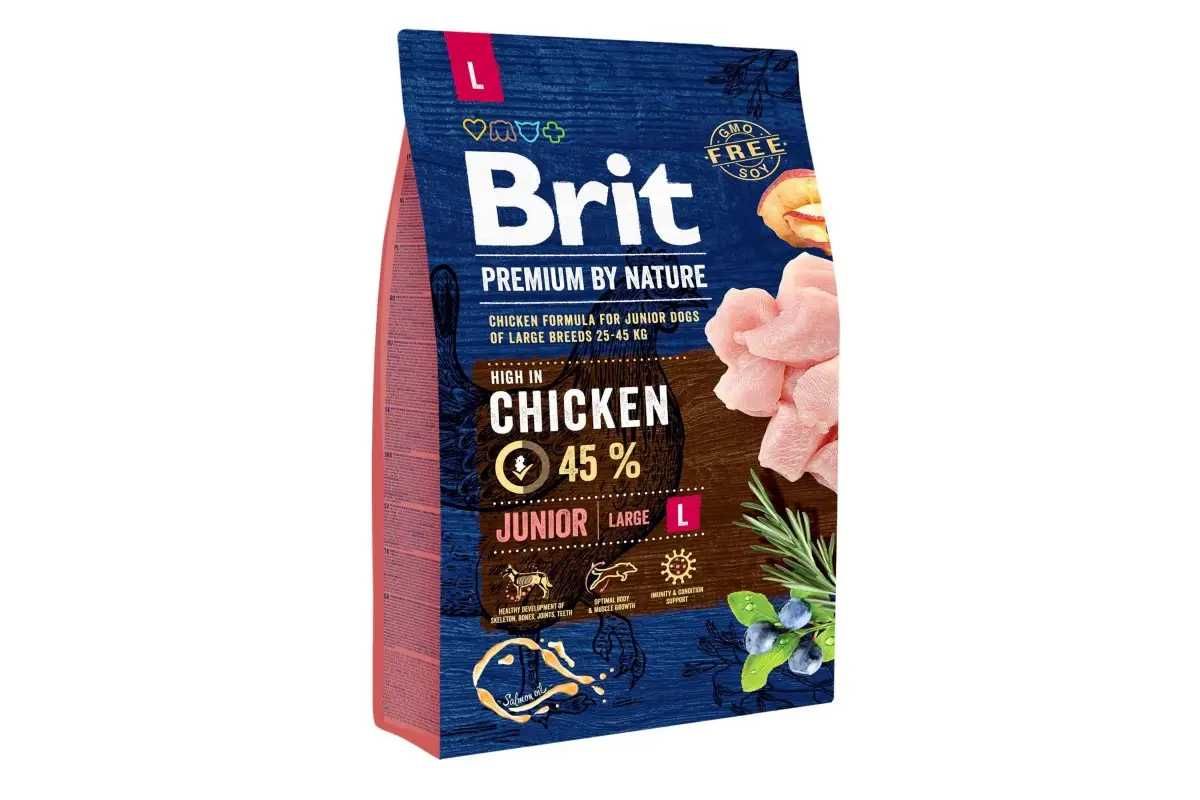 Сухий корм для цуценят великих порід Brit Premium Dog Junior L 15кг