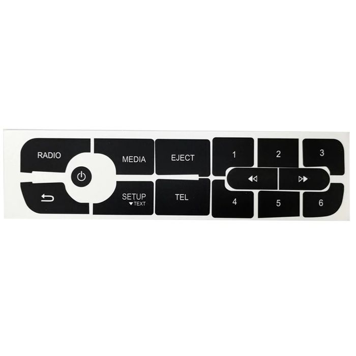 Kit reparação de botões rádio em vinil para Renault Megane 3 Master 3