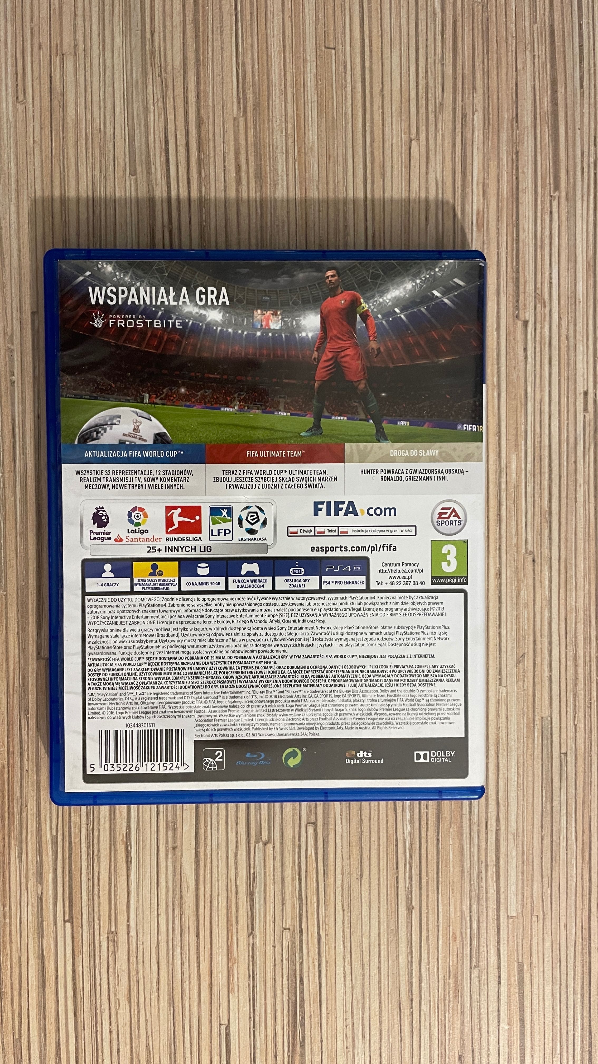 Fifa 18 edycja world cup 2018 PS4/PS5