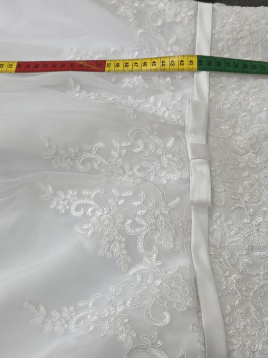 Suknia ślubna 7/8 śnieżna biel