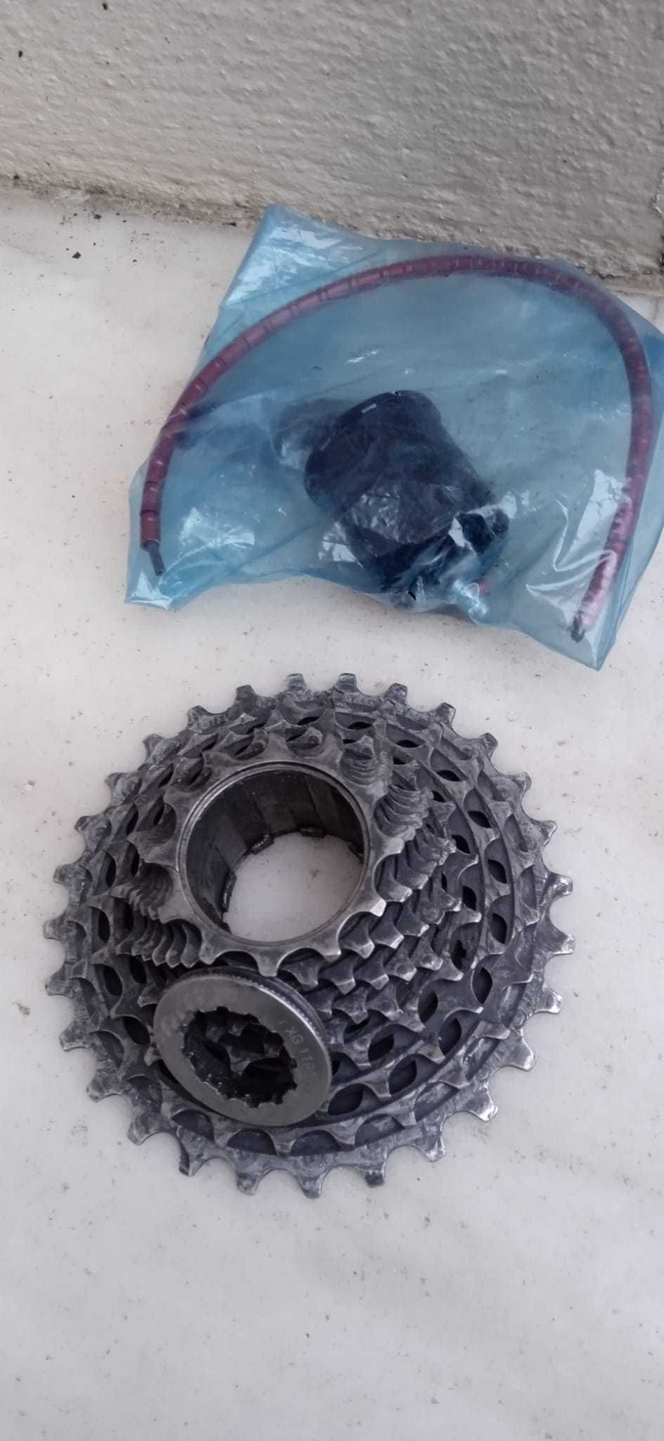 Groupset - Rodas Mavic Ksyrium Elite ES com cassette e pneus