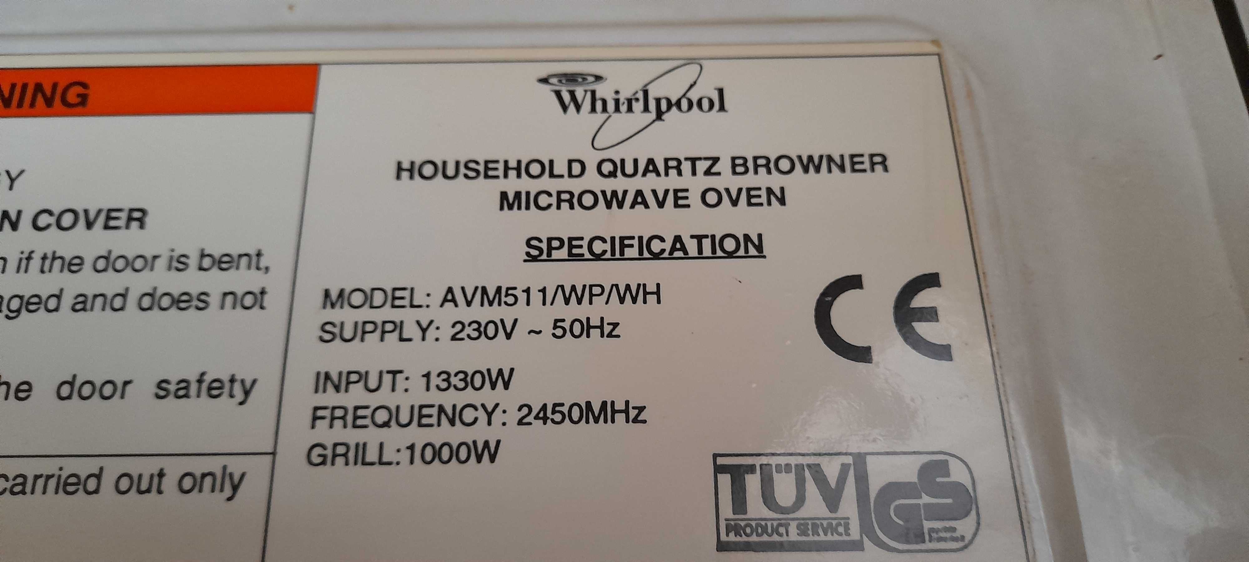 Microondas  Whirlpool usado