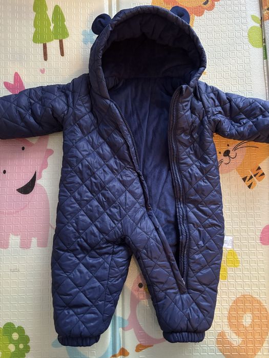 Кобінезон 74-80 холодна осінь - тепла зима. Шапочка в подарунок!