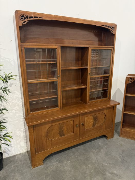 Piękna drewniana serwantka biblioteka secesja dowóz wysyłka