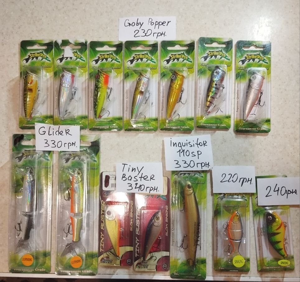 Продам воблери Rapala, Salmo, Jackall, Storm, Strike pro, Yo Zuri