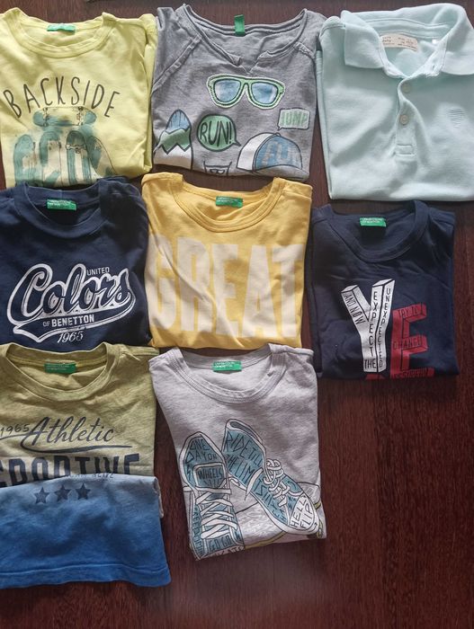 8 T-Shirts Benetton