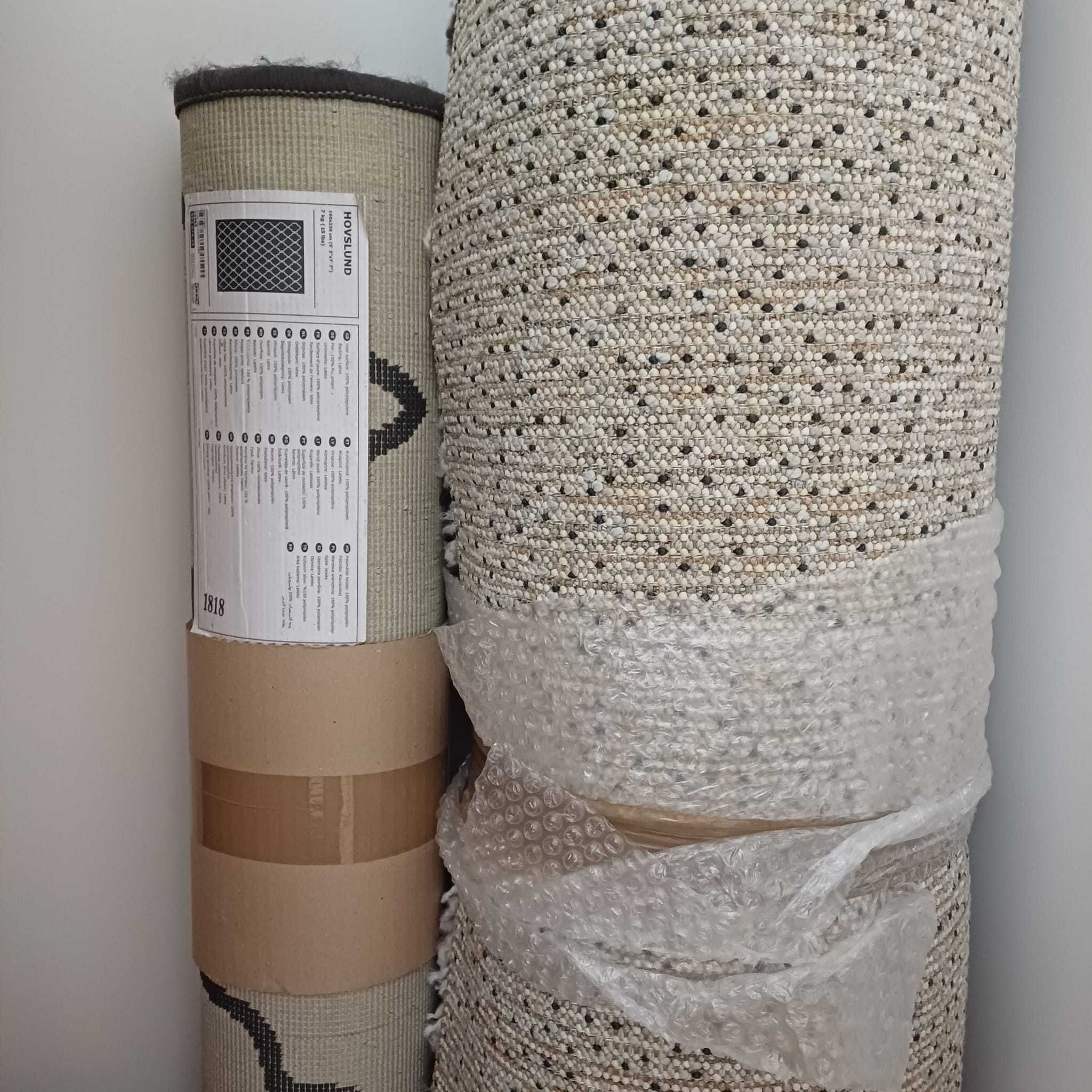 Tapete pelo comprido, branco, VINDUM, Ikea, 200x270 cm