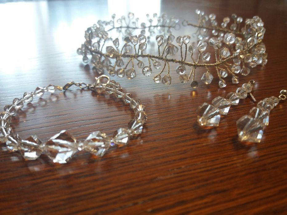 Ekskluzywna biżuteria ślubna SWAROVSKI CRYSTAL