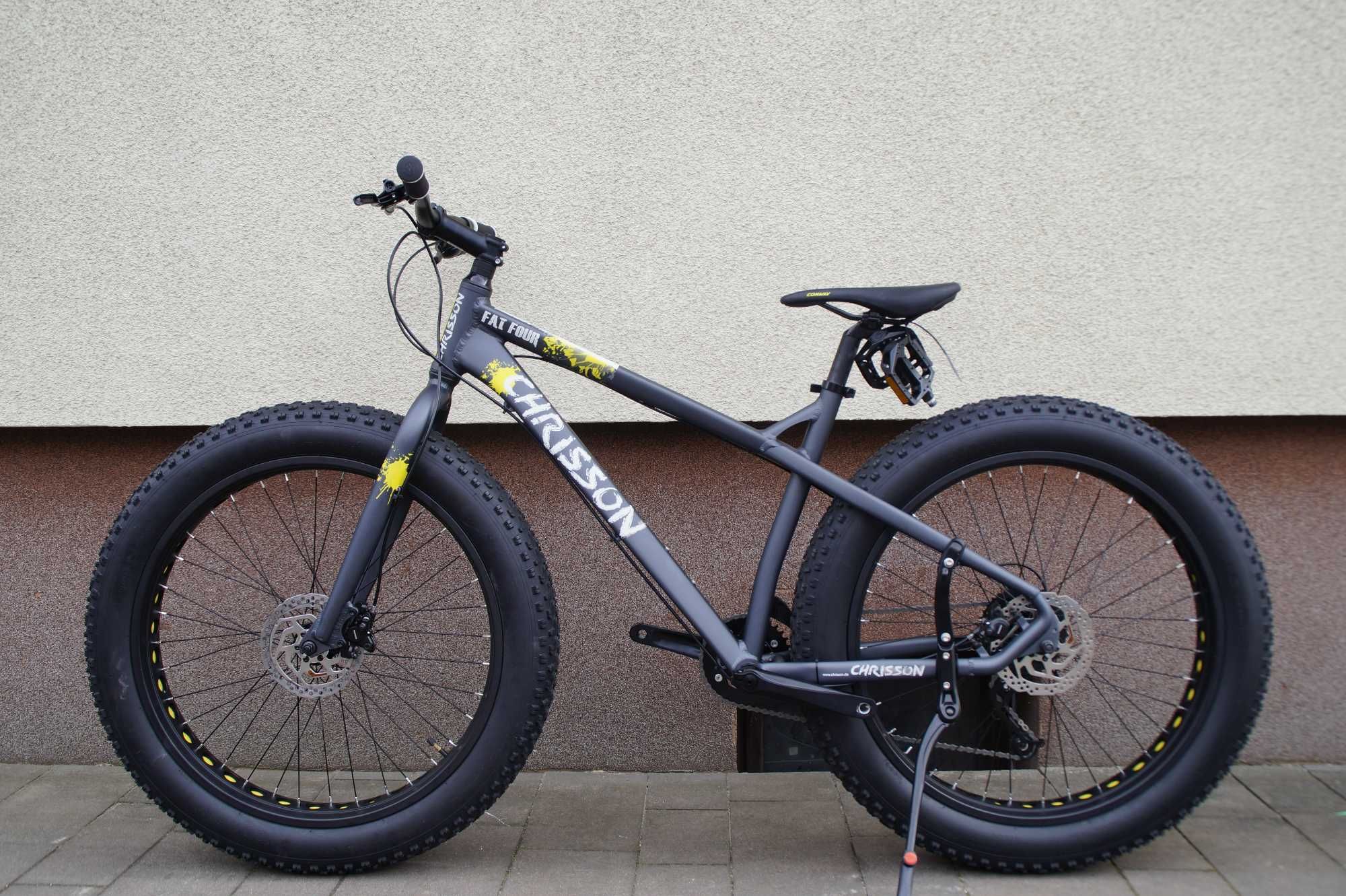 Rower Fatbike rama aluminiowa tarcze hydraulika Lekki