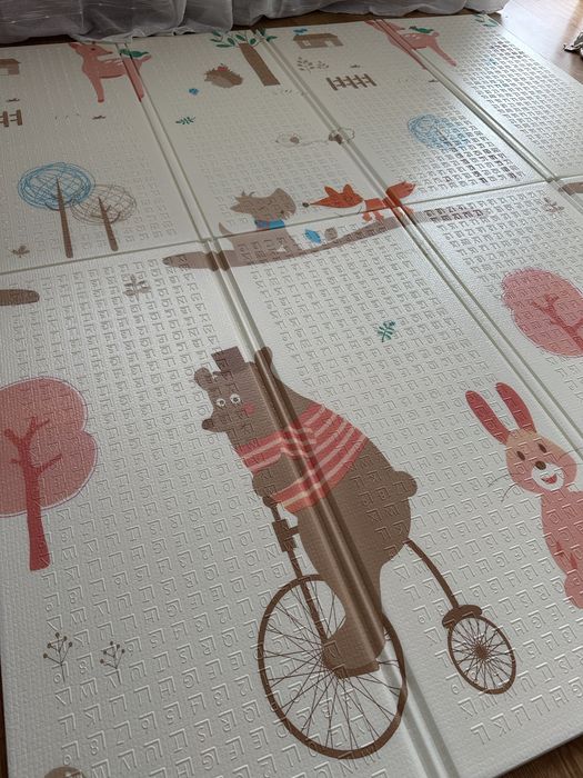 Duża Mata Piankowa 180x160 Dwustronna Składana