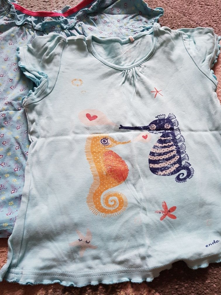 Dwa T-shirty dla dziewczynki rozmiar 116cm