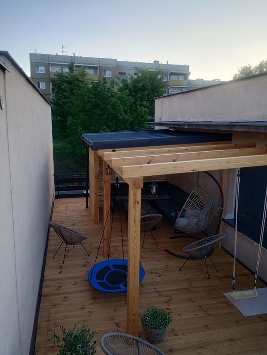 Drewniane zadaszenia, tarasy, wiaty