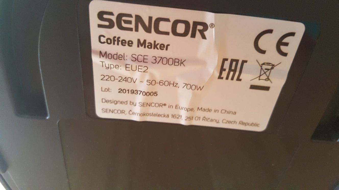 Ekspres do kawy Sencor sce3700bk