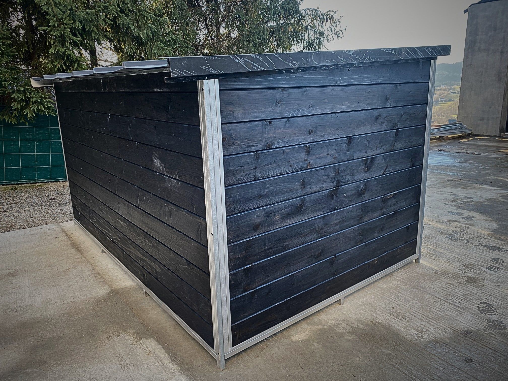 Kojec box klatka zagroda dla psa 3x2m z dodatkiem drewna (3x3 4x3 4x4)