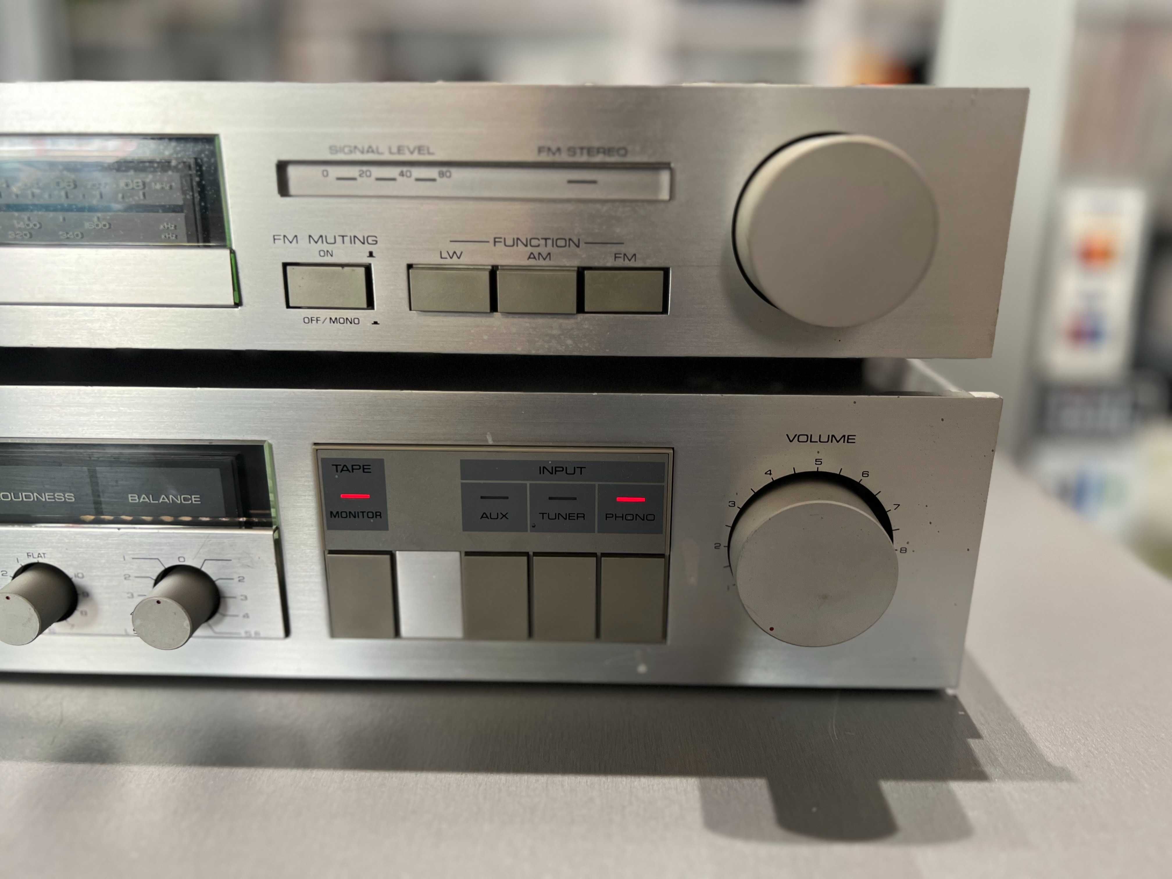 Parapety Yamaha A-05 wzmacniacz + T-05 tuner radiowy