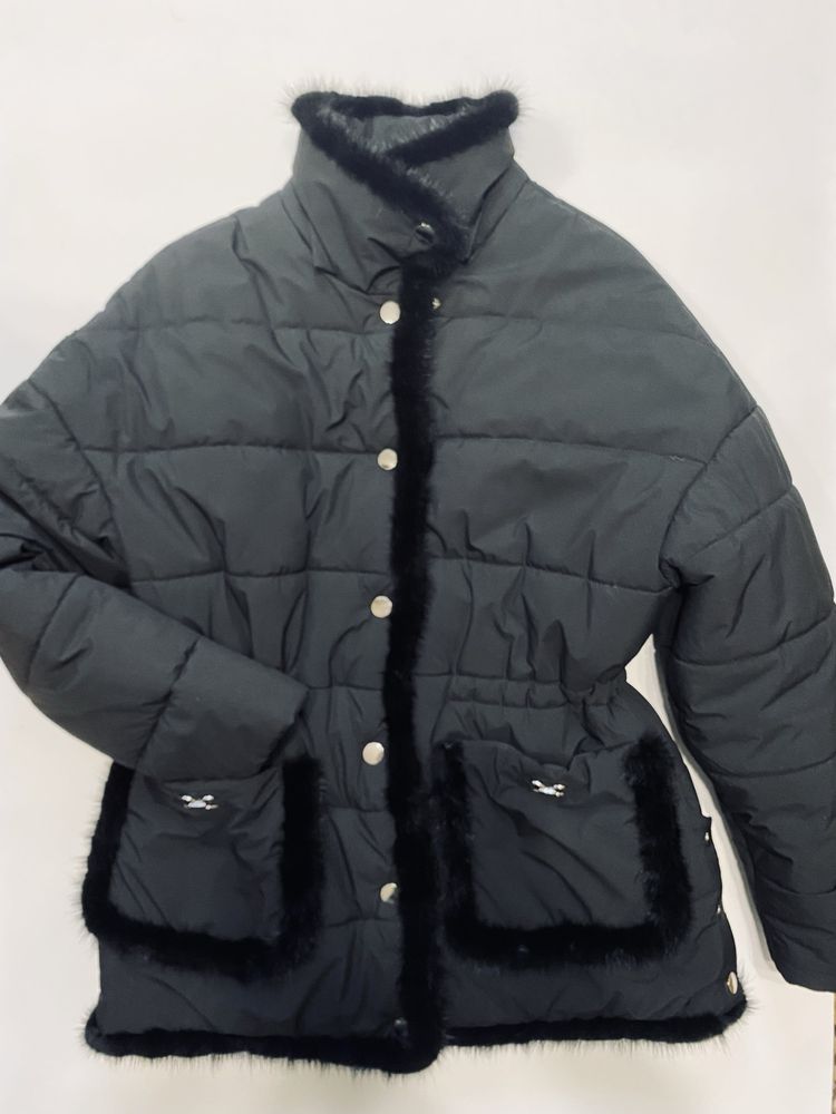 Зимняя куртка с натуральной норкой