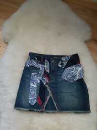 #Spodnica jeansowa# 38