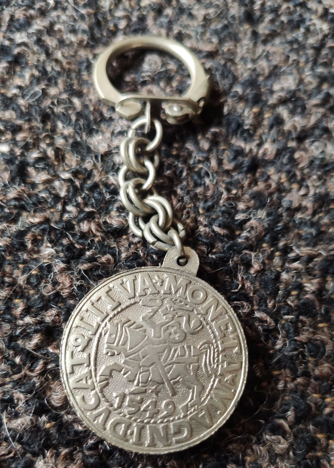 Półgrosz litewski breloczek brelok unikat 1549