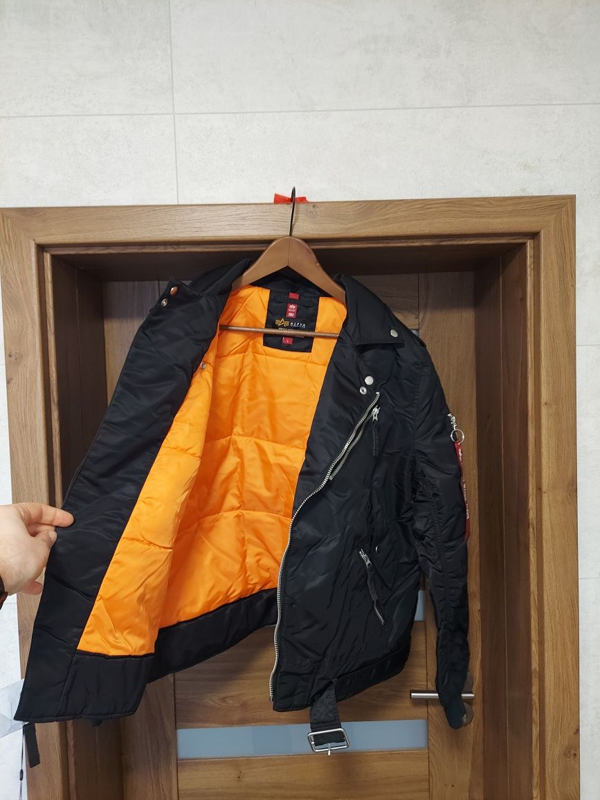 Kurtka czarna Alpha Industries Outlaw rozmiar L