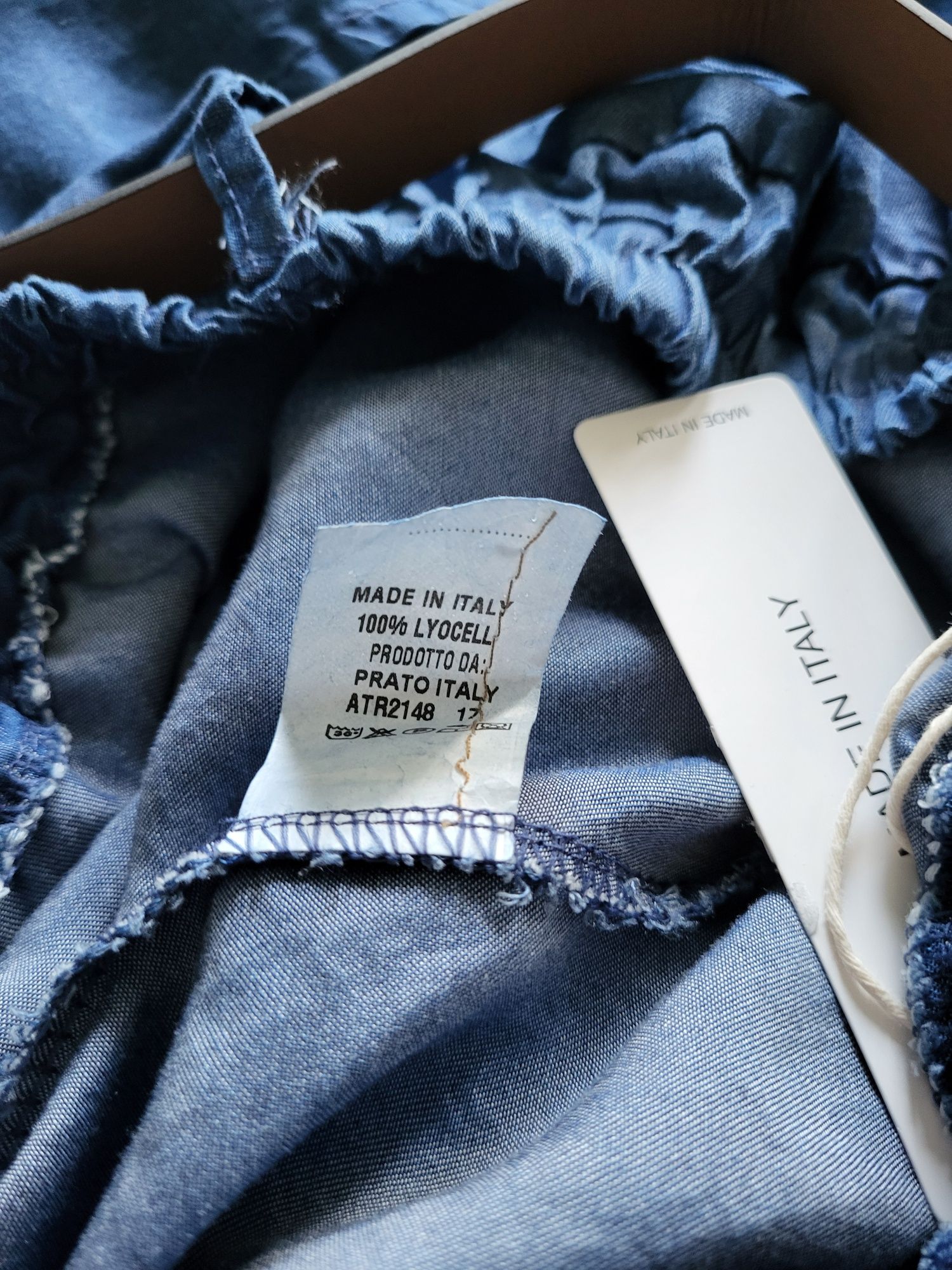 Włoskie nowe spodnie pumpy a'la jeans+gratis