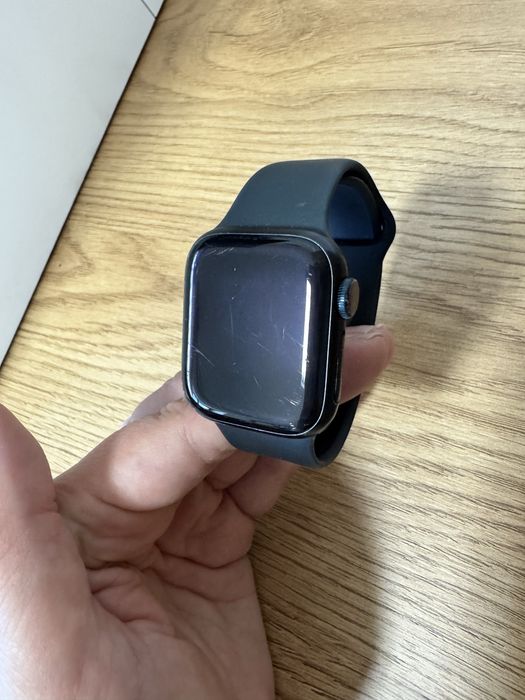 Apple watch seria 7 czarny series 7 41mm gps + cellular
