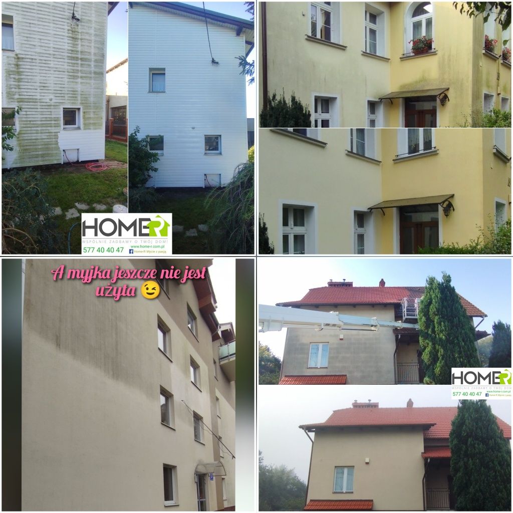 Czyszczenie/mycie elewacji, kostki, dachu. Wycena i zadowolenie GRATIS