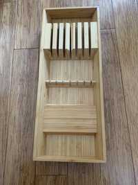 Ikea Variera pojemnik wkład na noże bambus