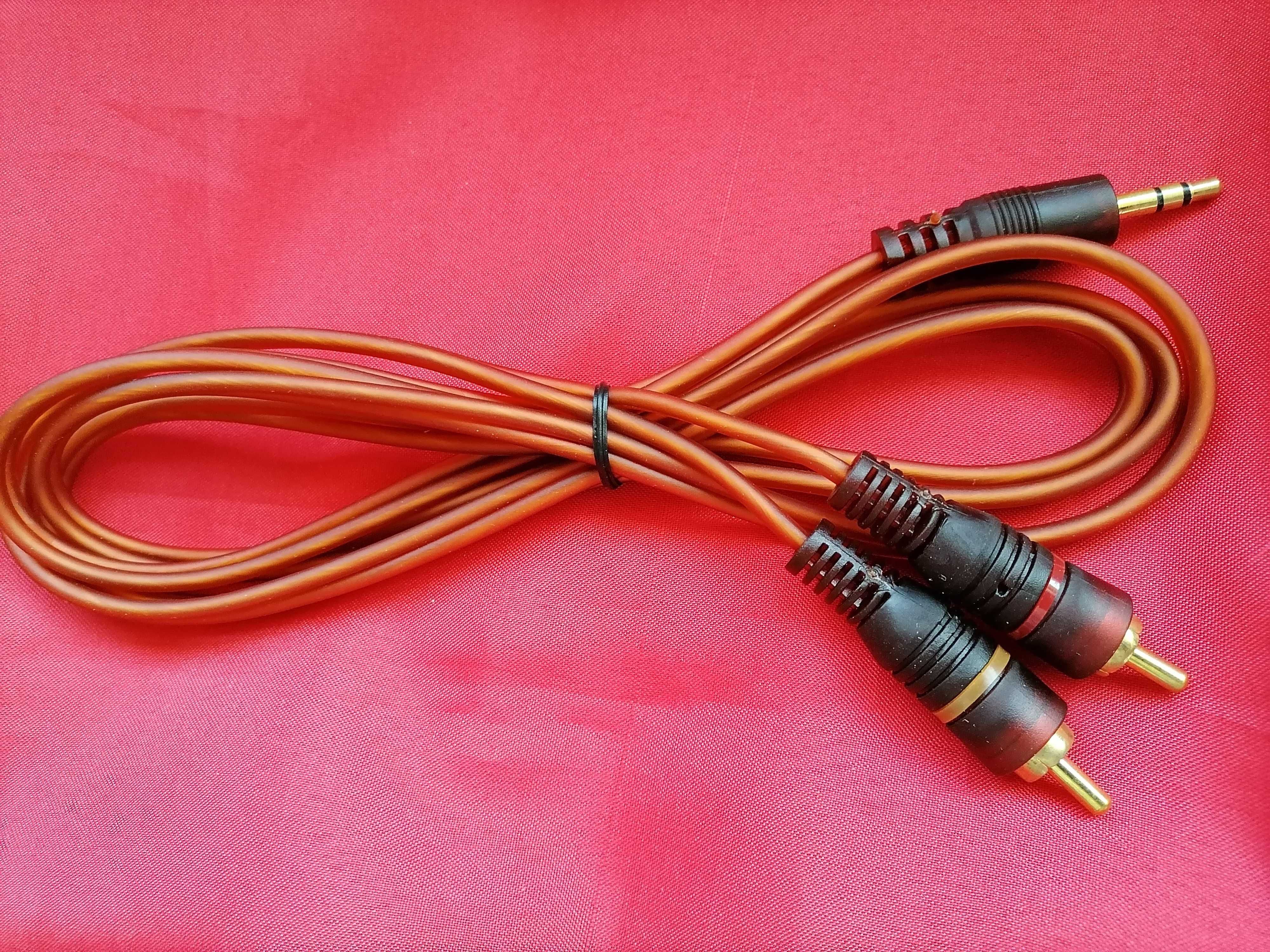 Аудио Кабель AUX 3,5 мм - 2 тюльпана   3.5 мини джек на 2 RCA