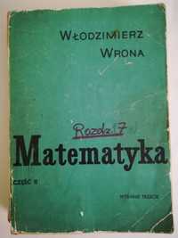 W. Wrona - Matematyka część II