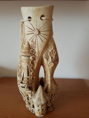 Глиняная ваза в этническом стиле Сувенирная