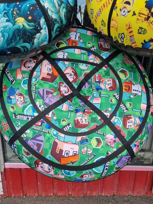 Плюшка для катання, тюбінг санки,  надувний тюб