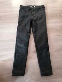 Spodnie woskowane czarne 128