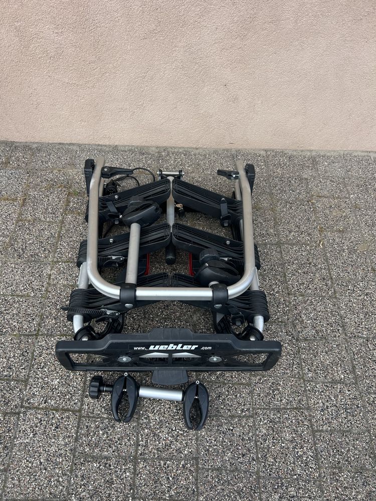 Bagażnik rowerowy uebler thule na trzy rowery na hak holowniczy