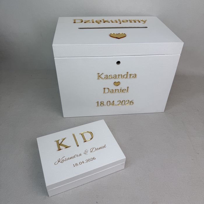 Pudełko na koperty i obrączki
