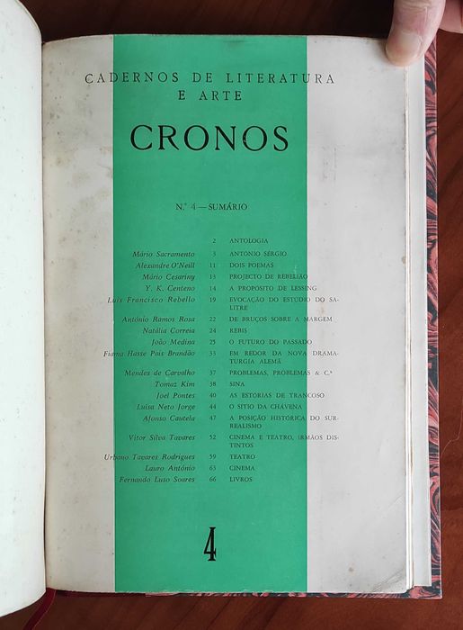 Cronos. Cadernos de Literatura