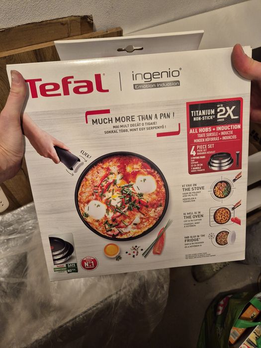Nowy zestaw patelnie tefal ingenio