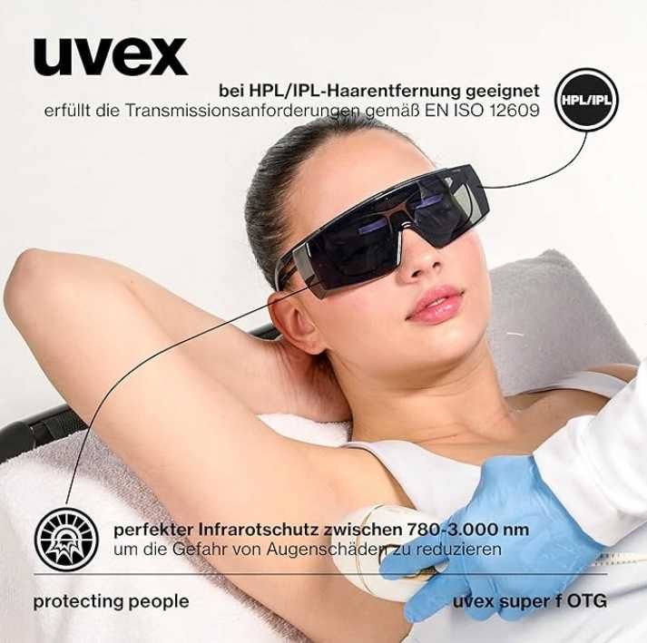 Okulary ochronne Uvex Super f OTG 9169 przed promieniowaniem UV