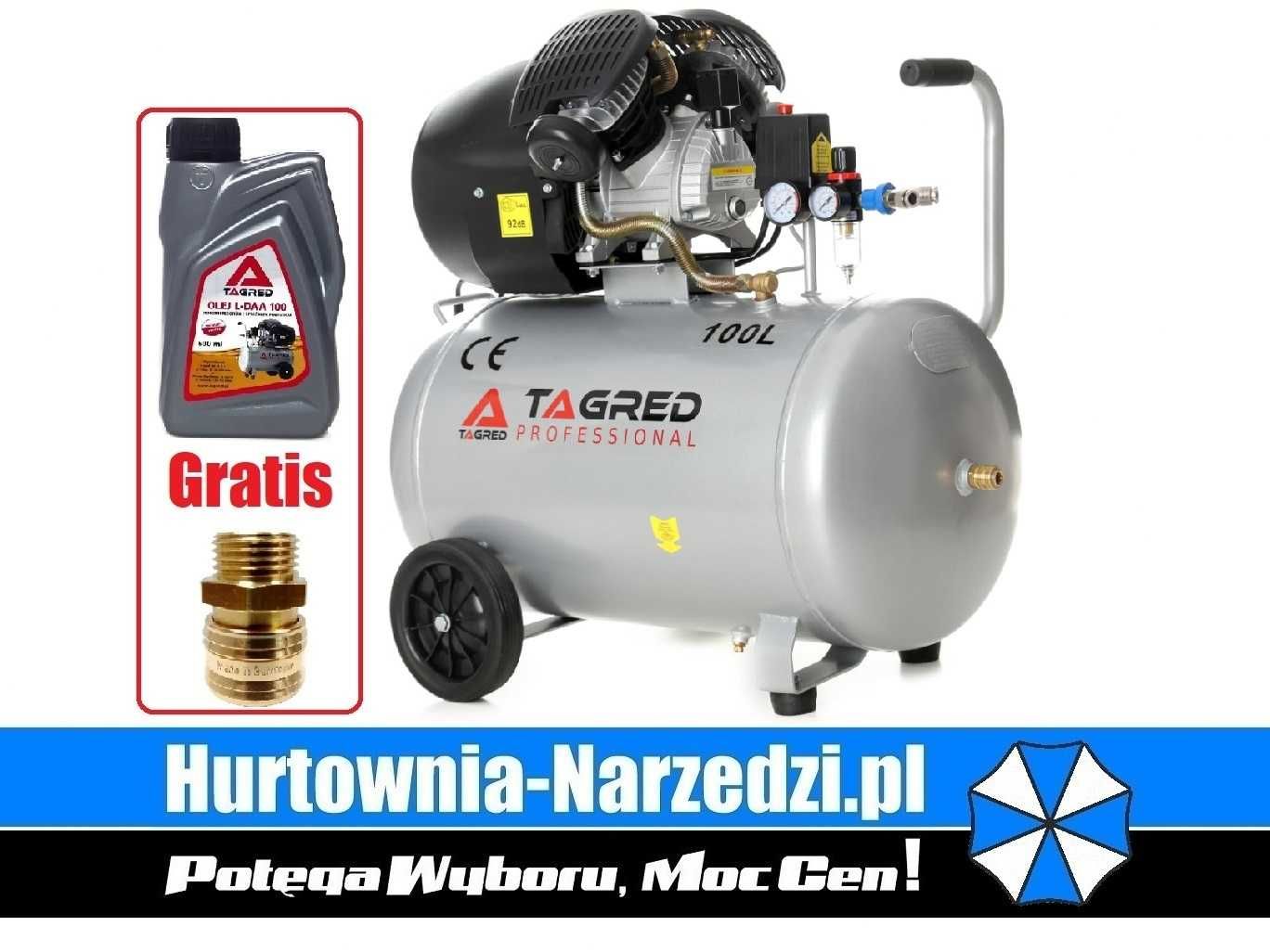 Kompresor Olejowy V2 100L sprężarka dwutłokowa kompresor dwutłokowy
