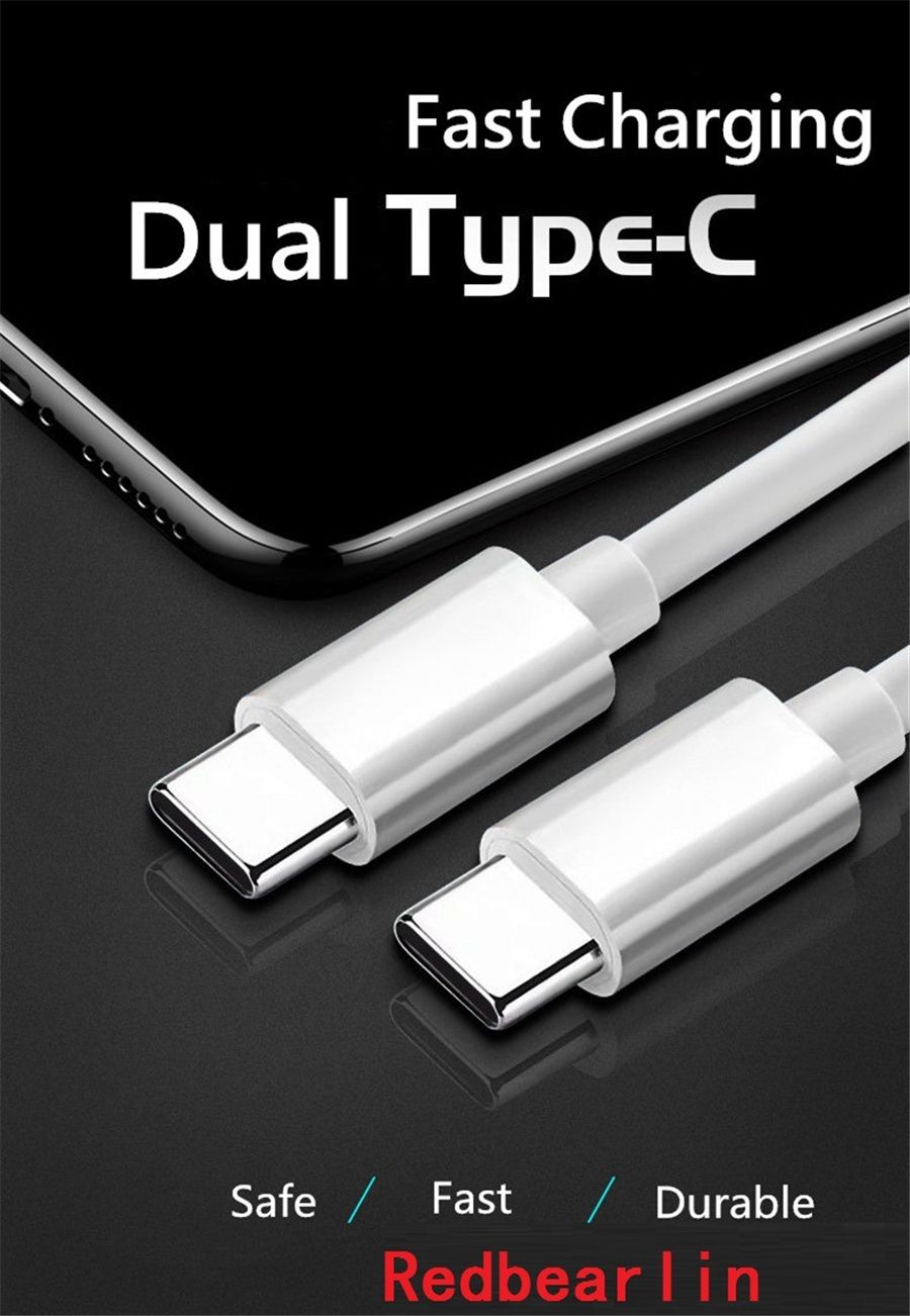 Kabel szybkiego ładowania 2m PD typu C do typu C USB-C Samsung Huawei