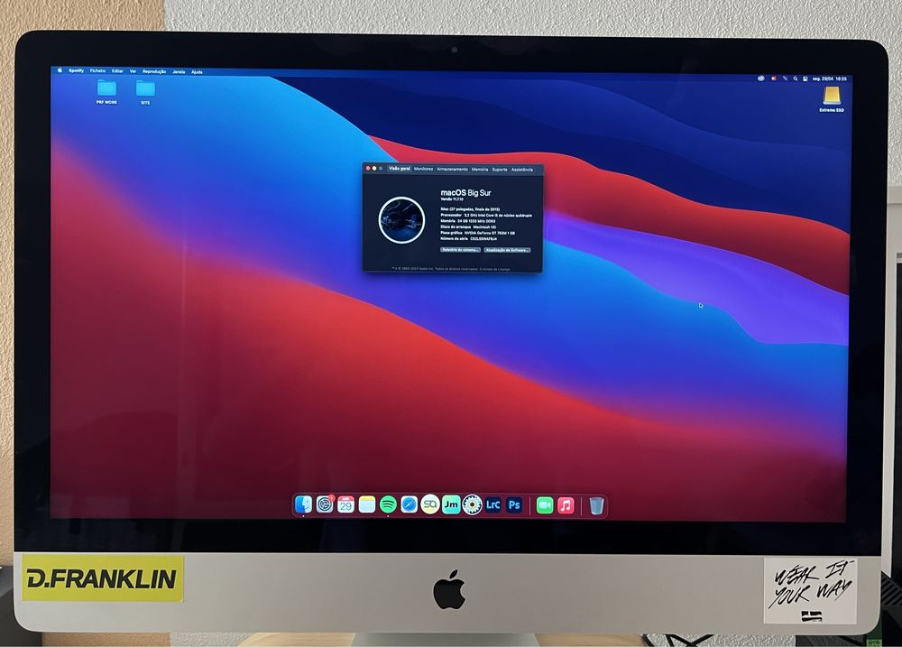 Imac 27” 1Tb SSD 24Gb RAM (late 2013)