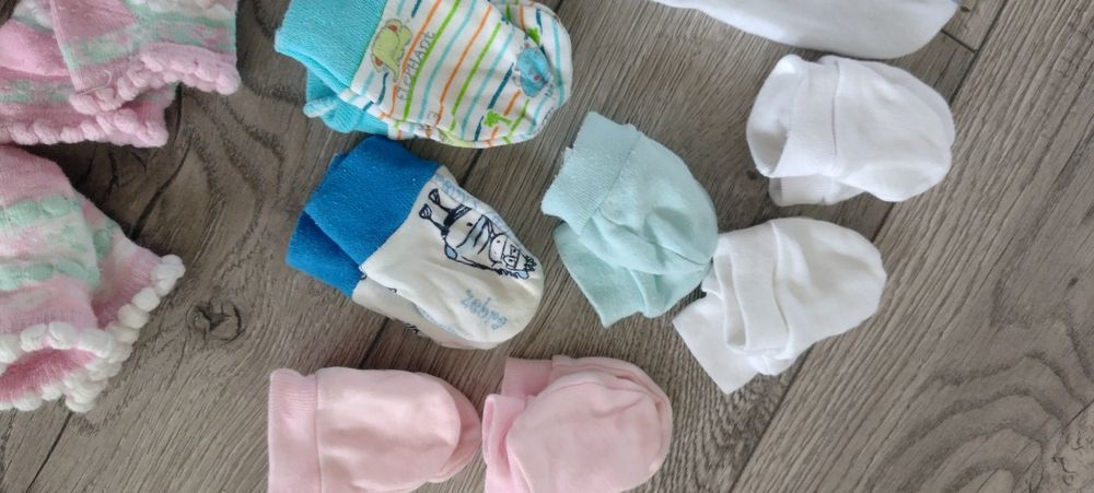Czapka i łapki nie drapki/skarpetki niemowlęce