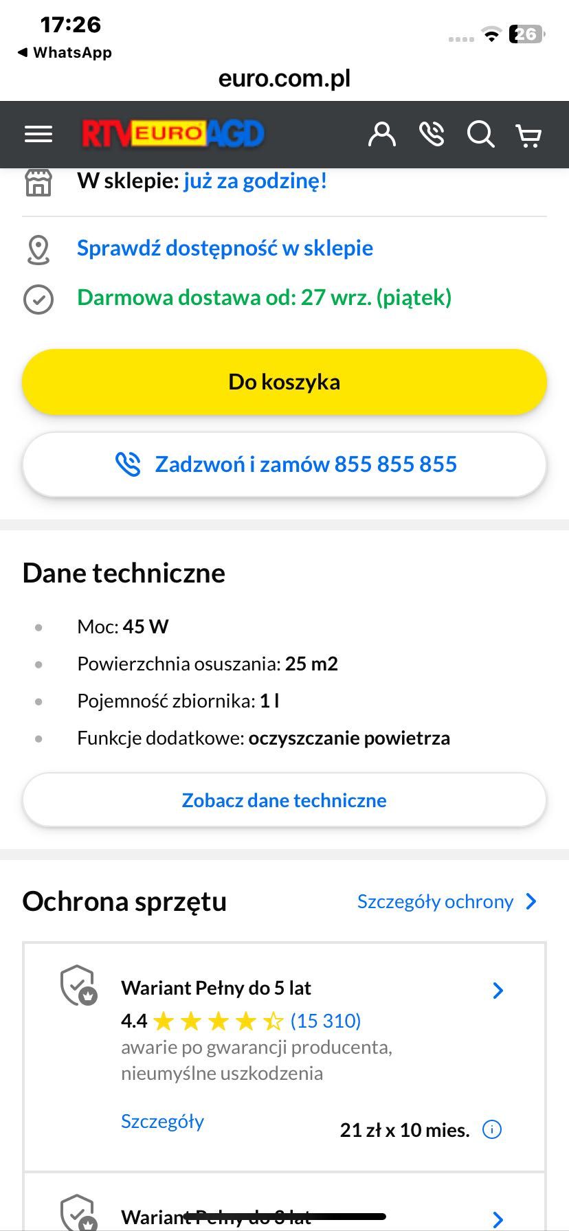 osuszacz powietrza