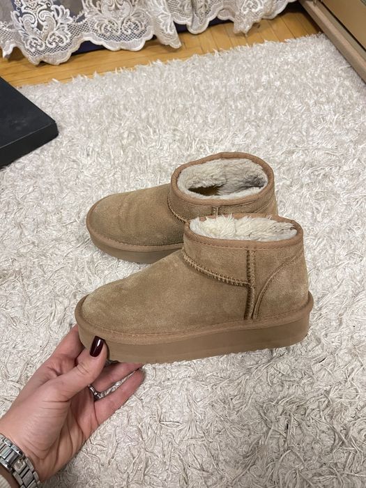 Угги Next для дівчинки натуральна замша